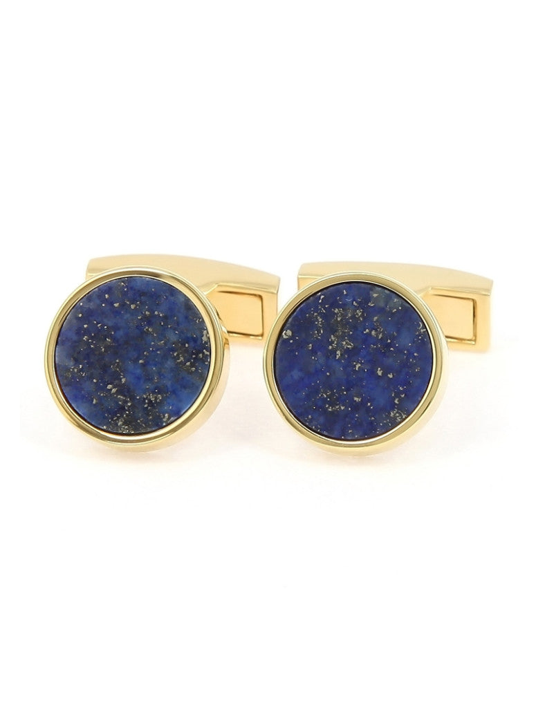 Golden Lapis Lazuli Cufflinks Vienne