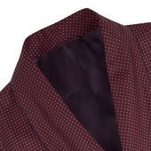 Piped Silk Spot Gown