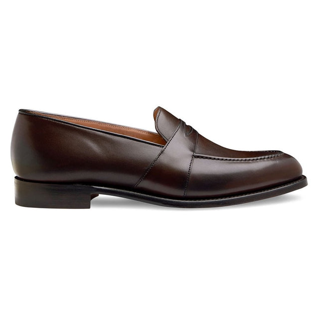 Gracechurch Penny Loafer in Dark Brown Calf Leather
