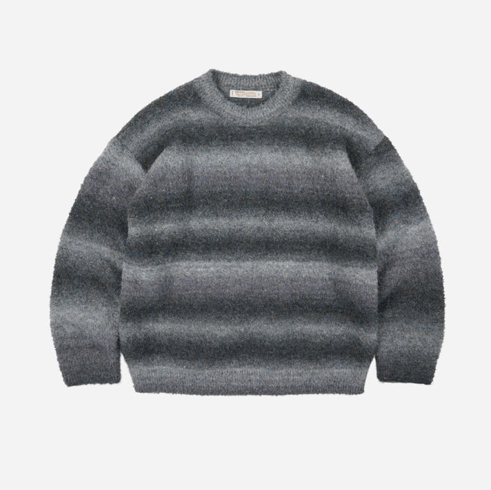 Gradation Boucle Knit Grey Mix