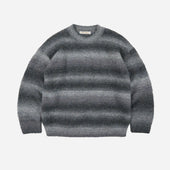 GRADATION BOUCLE KNIT - GREY MIX