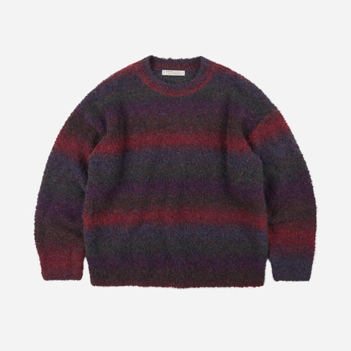 Gradation Boucle Knit Purple Mix