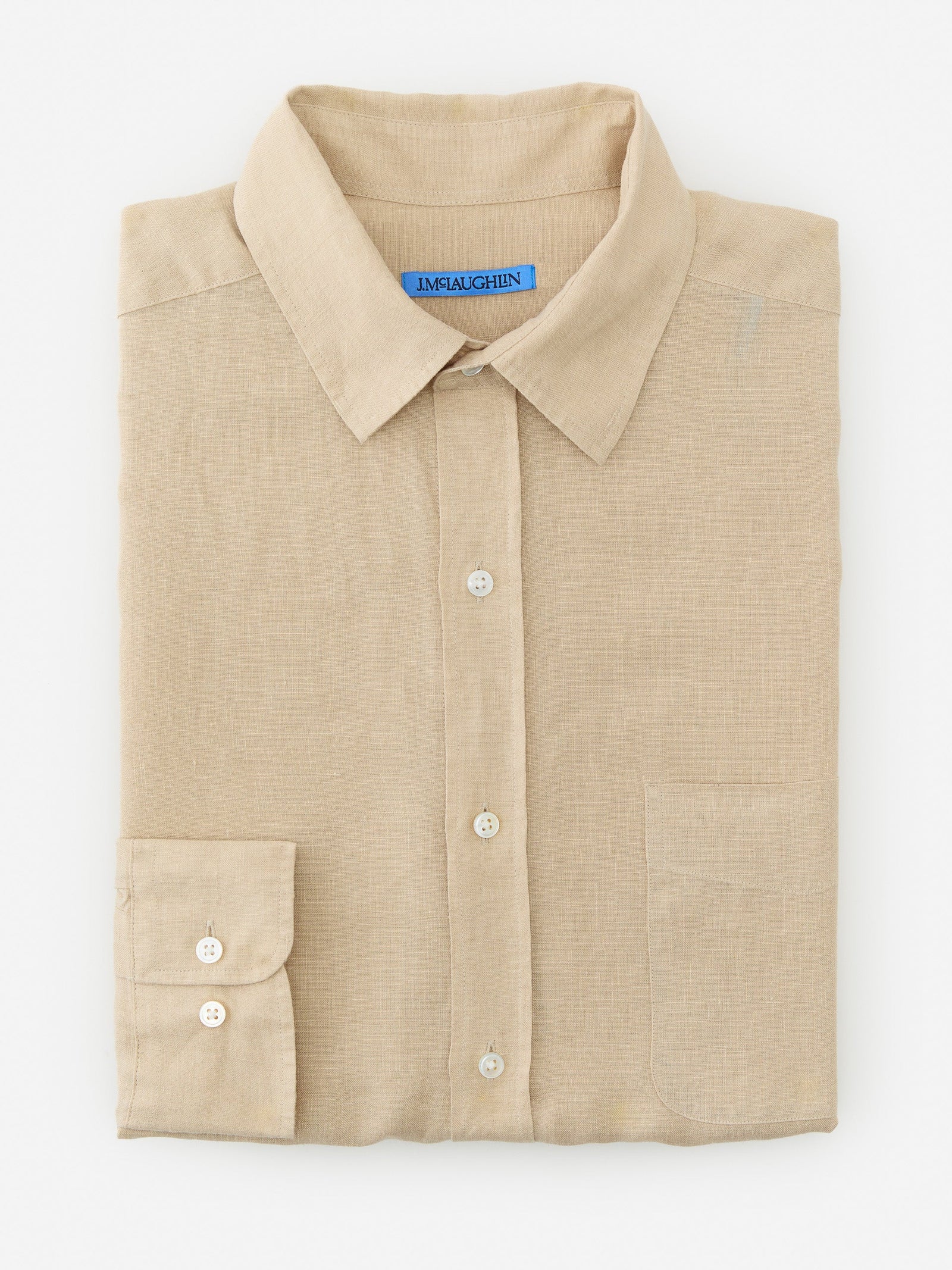Solid Gramercy Classic Fit Linen Shirt Men S Shirts J Mclaughlin