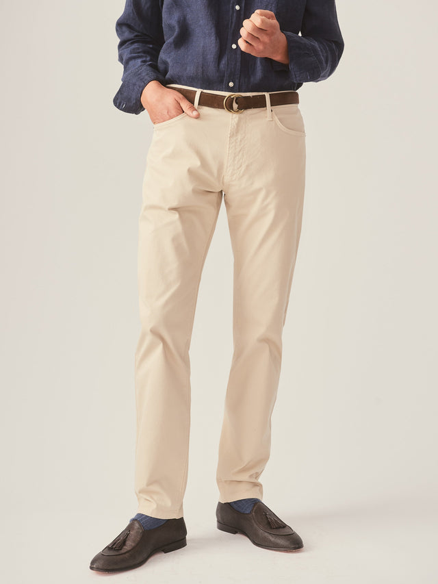Sand Parker Light Weight Cotton Sateen Pants | Men's Pants | J.McLaughlin