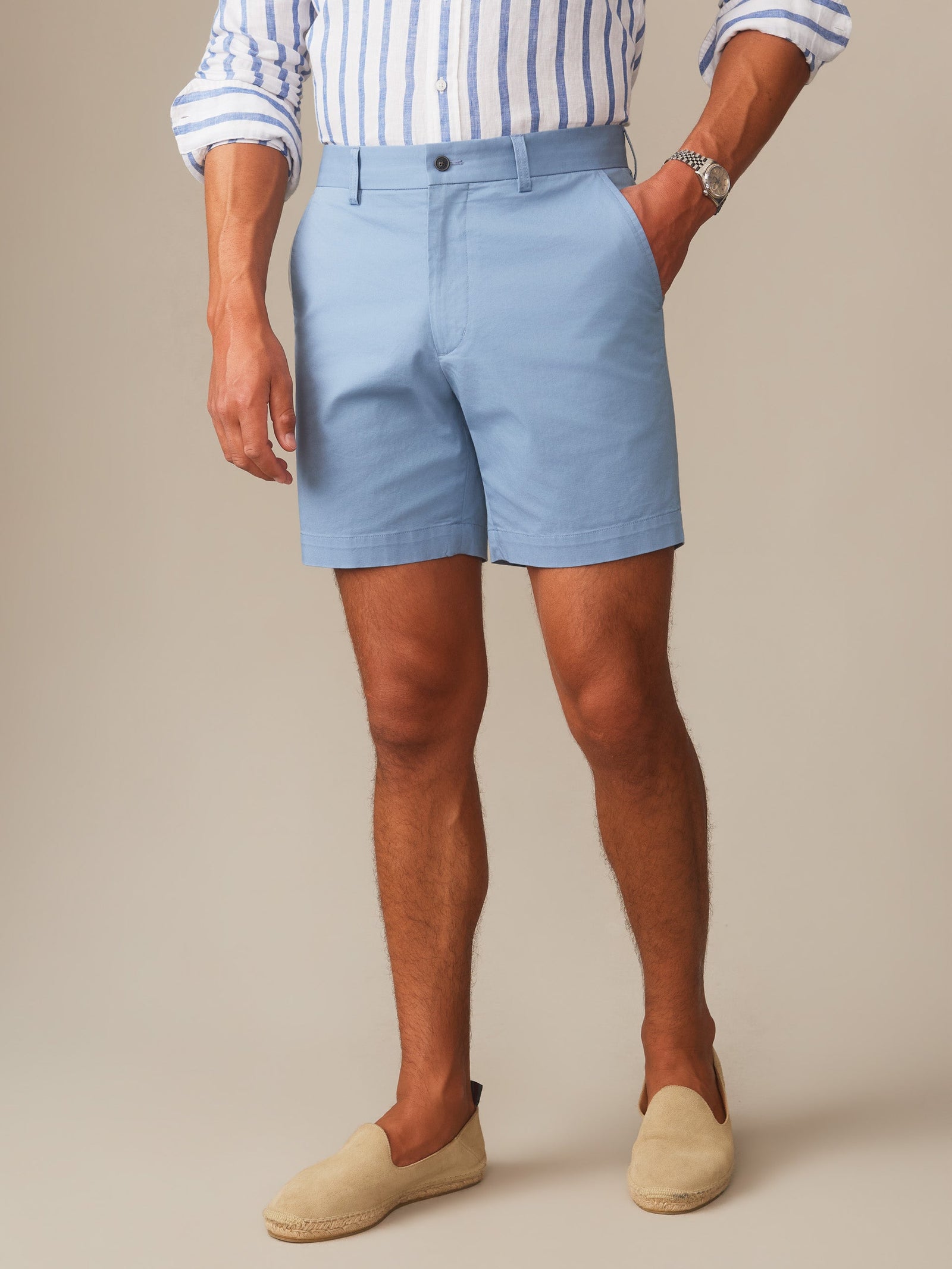 Dusty Blue Solid Chatham Shorts Men S Shorts J Mclaughlin