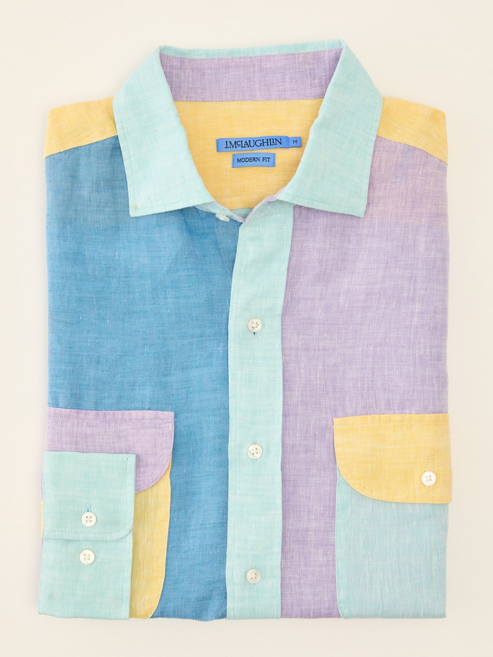 Multi Color Solid Gramercy Modern Fit Linen Shirt Men S Shirts J Mclaughlin