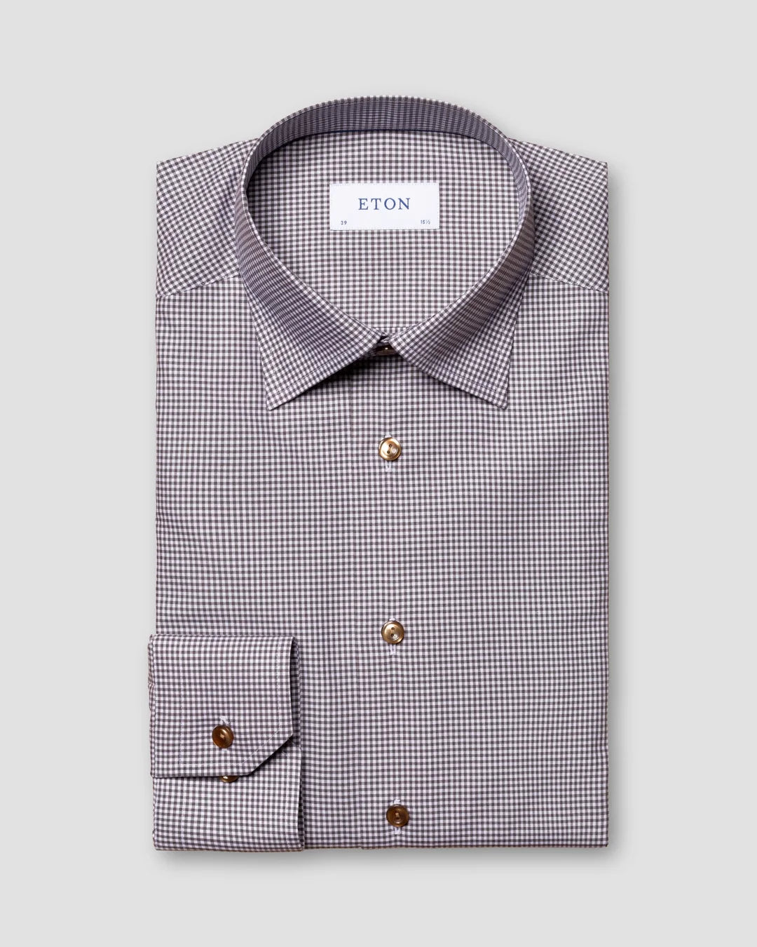 Checked Fine Twill Shirt Eton