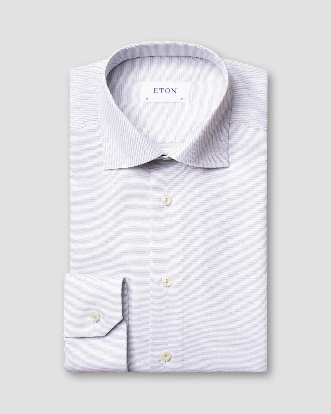 Gray Pin Dot Twill Shirt Eton