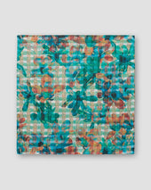 Green Linen Pocket Square