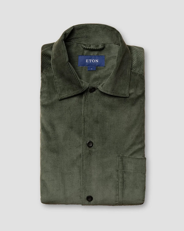 Green Corduroy Overshirt - Eton