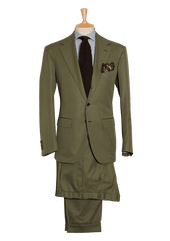 Green Cotton Men S Suit