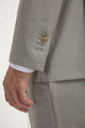 Green Double Breasted Super 150 S Suit Made In Italy