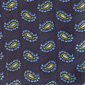 Green Floating Paisley Silk Tie