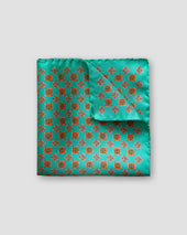 Green geometric pocket square