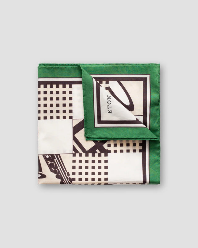 Green jazz pocket square