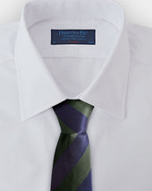 Green Block Stripe Silk Tie