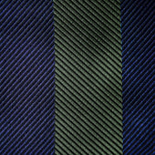 Green Block Stripe Silk Tie