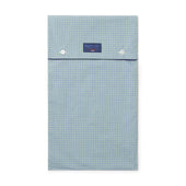 Green Navy Graph Overcheck Cotton Pyjamas With Navy Piping