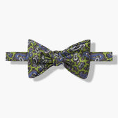 Green Paisley Silk Bow Tie