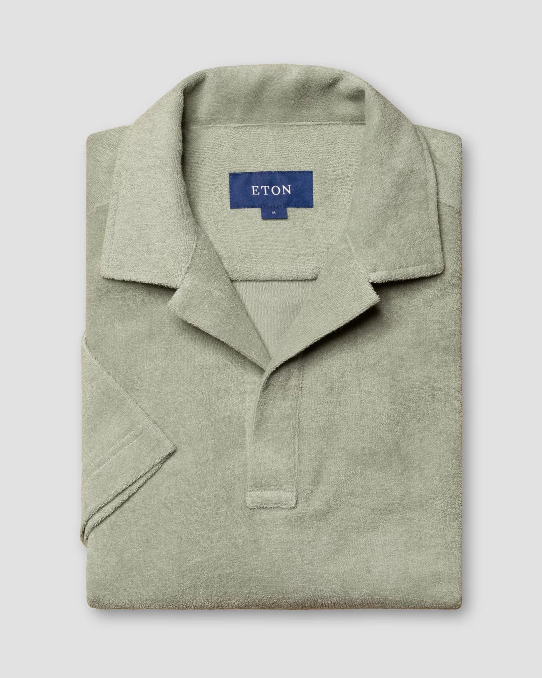 Green Popover Terry Shirt Eton