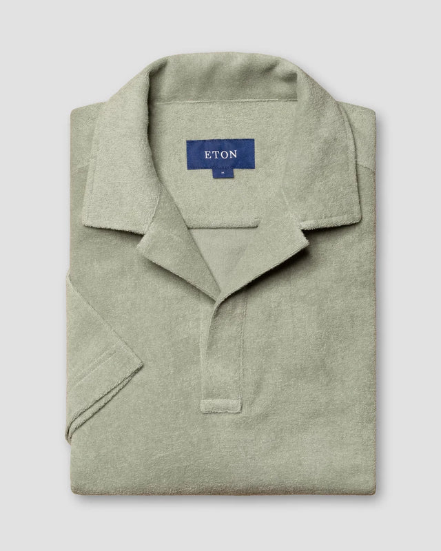 Grünes Popover-Terryhemd - Eton