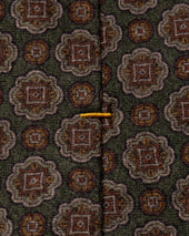 Dark Geometric Wool Tie