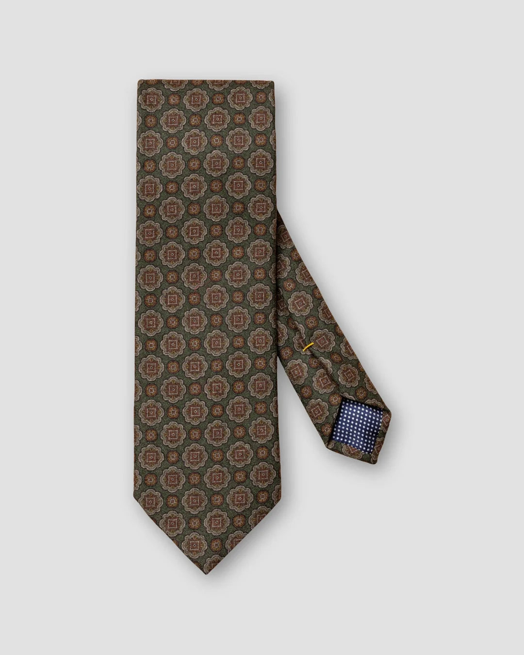 Dark Geometric Wool Tie