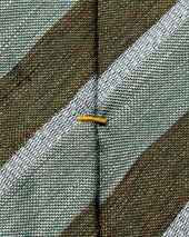 Regimental Striped Silk Linen Tie