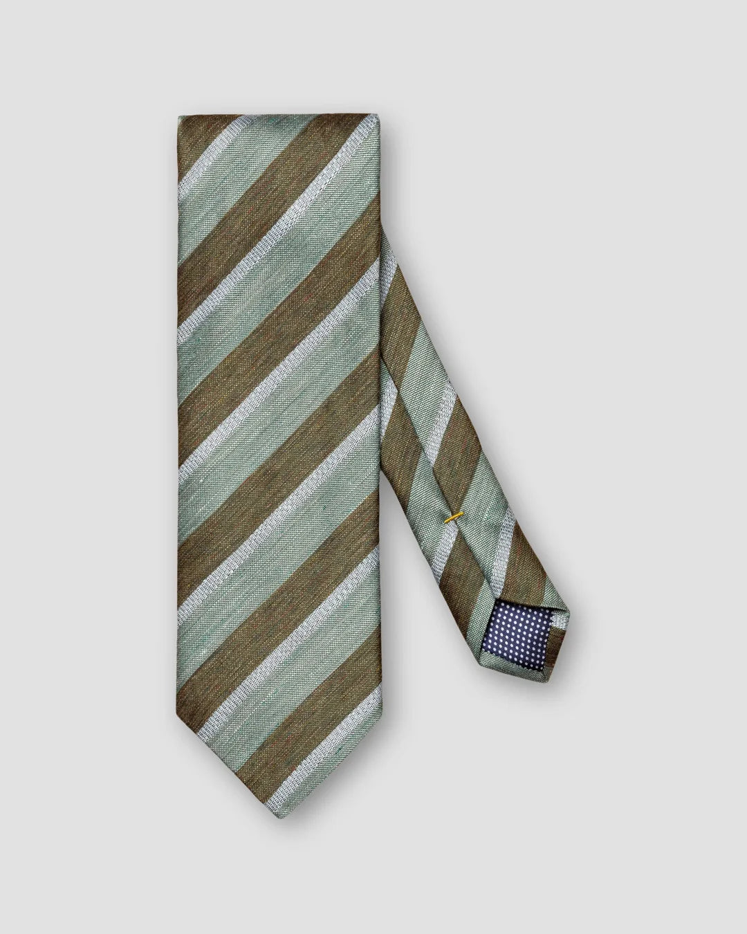 Regimental Striped Silk Linen Tie