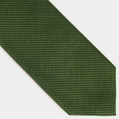 Green Small Houndstooth Wool Silk Blend Tie