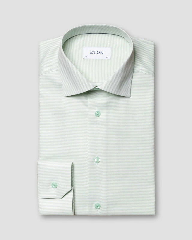 Grünes Twill-Hemd - Eton