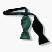 Green Velvet Bow Tie