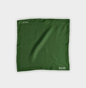 Green White Small Spot Silk Pocket Square