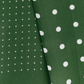 Green White Spot Silk Tubular Scarf