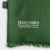 Green White Spot Silk Tubular Scarf