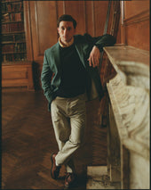 Made In Canada Green Wool Hopsack Sport Coat