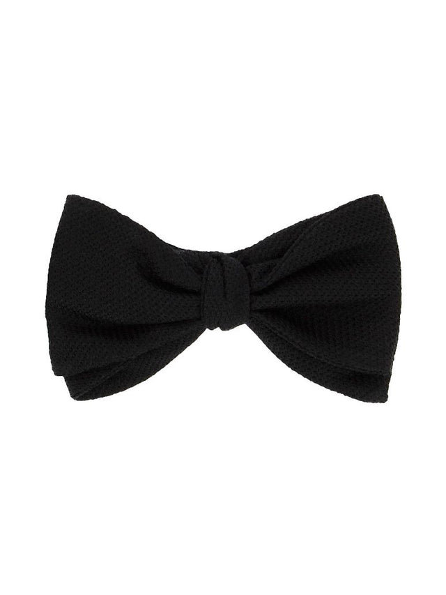 Black grenadine silk The Nines bow tie Grenadines IV