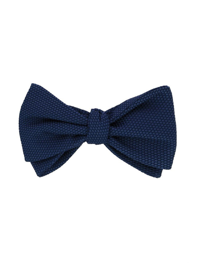 Blue grenadine silk The Nines bow tie Grenadines IV
