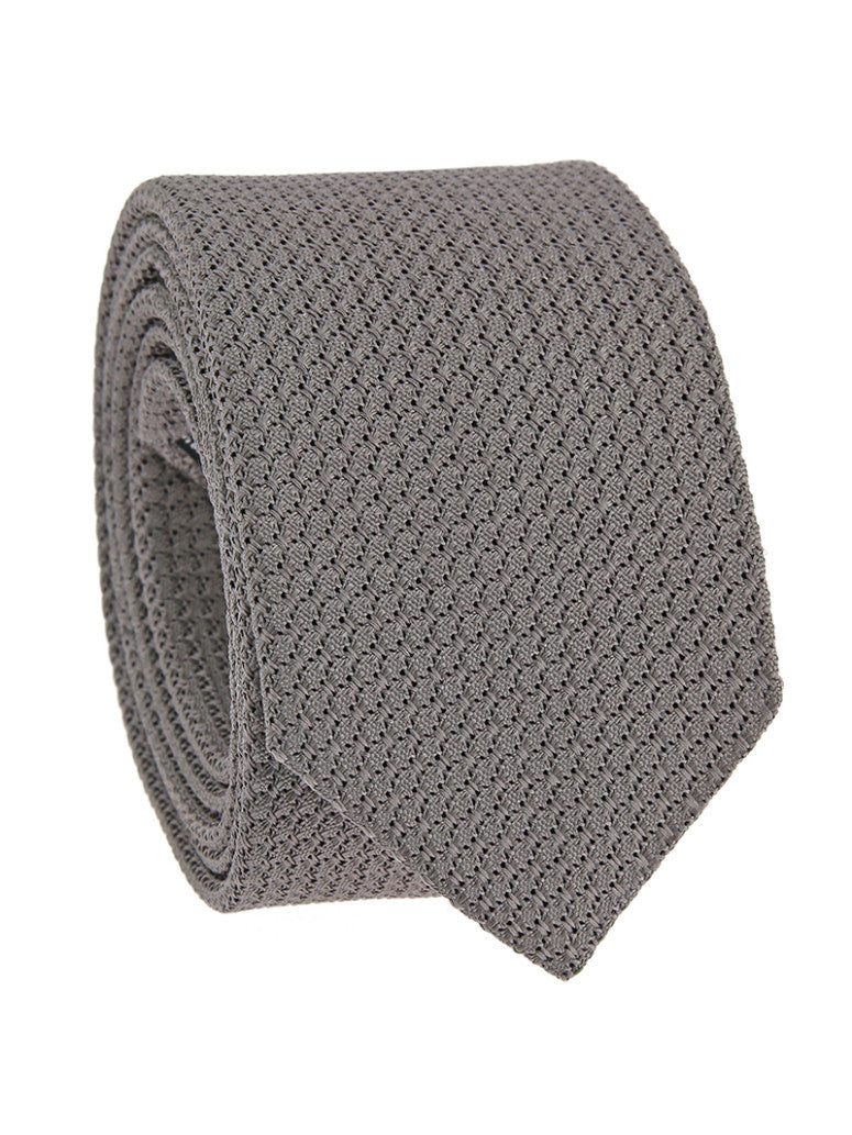 Grey Grenadine Silk Tie Grenadines Iii