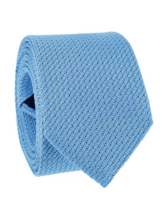 Light blue grenadine silk tie Grenadines III