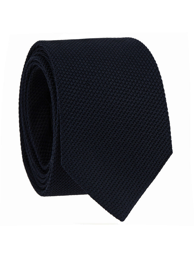 Navy blue grenadine silk The Nines tie Grenadines IV