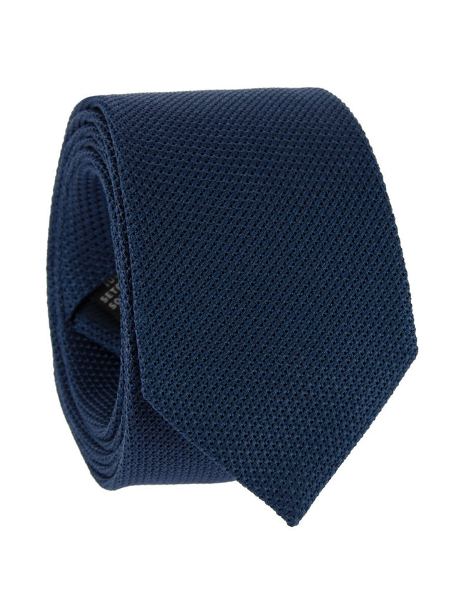 Steel blue grenadine silk The Nines tie Grenadines IV