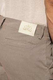 Grey Stretch Cotton Cargo Made In Italy