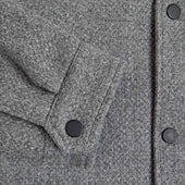 Grey Cashmere Wool Blend Botto Jacket