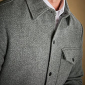 Grey Cashmere Wool Blend Botto Jacket