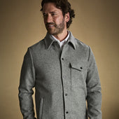 Grey Cashmere Wool Blend Botto Jacket