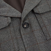 Grey Check Wool Cashmere Chanti Jacket