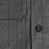 Grey Check Wool Cashmere Chanti Jacket