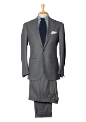 Plain Grey Men S Wool Suit