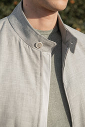 Grey Short Jacket Made In Italy